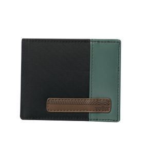 Billetera Halvo Con Rfid Blocker Negra/verde