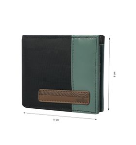 Billetera Halvo Con Rfid Blocker Negra/verde
