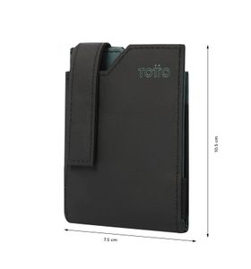 Portadocumentos Flapp 2.0 Con Rfid Blocker Negro