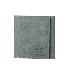 Billetera Riva Aq Con Rfid Blocker Gris
