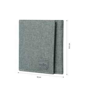 Billetera Riva Aq Con Rfid Blocker Gris