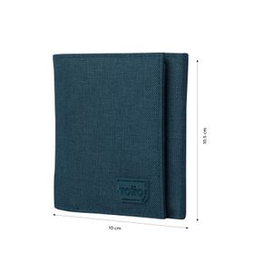 Billetera Riva Aq Con Rfid Blocker Azul
