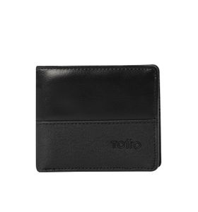Billetera Saffiano Kri Con Rfid Blocker Negra