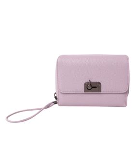 Billetera Smooth Cri Con Rfid Blocker Rosada