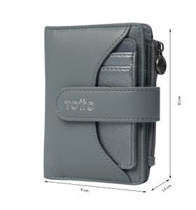 Billetera Style Dull Con Rfid Blocker Gris