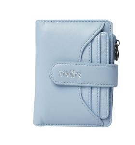 Billetera Style Dull Con Rfid Blocker Azul
