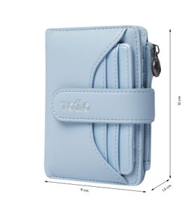 Billetera Style Dull Con Rfid Blocker Azul