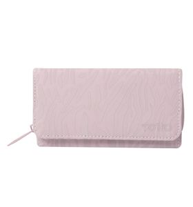 Billetera Texture Var Con Rfid Blocker Rosada