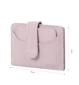 Billetera Texture Dull Con Rfid Blocker Rosada