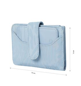 Billetera Texture Dull Con Rfid Blocker Azul