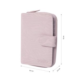 Billetera Texture Twi Con Rfid Blocker Rosada