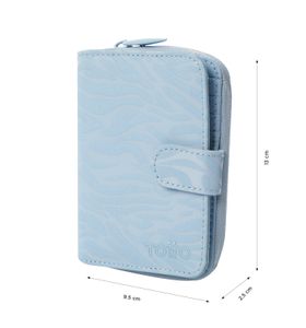 Billetera Texture Twi Con Rfid Blocker Azul