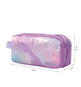 Estuche Escolar Para Niña Sireny Morado