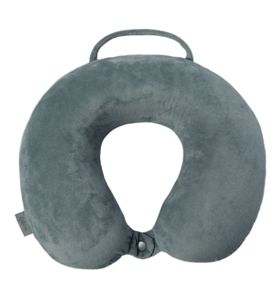 Almohada De Viaje Memory Foam Jet Pillow Gris