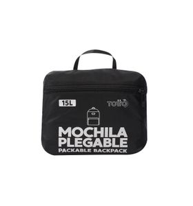 Mochila Plegable Xingu 15 Mediano Negro