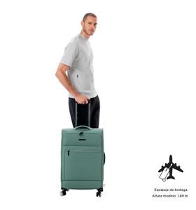 Maleta Mediana 360 Liviana 23 kilos Verde