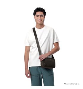 Bolso para Hombre Canvas Crossbody Café