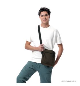 Bolso para Hombre porta tablet 10" Drill Café