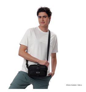 Bolso para Hombre Knit Crossbody Negro