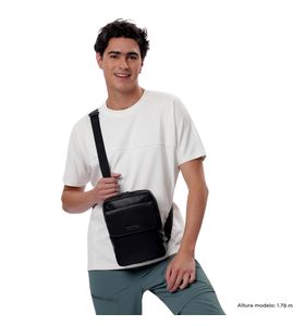 Bolso para Hombre Porta tablet 10" Salem Mediano Negro