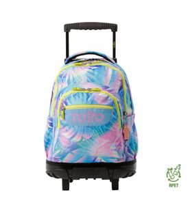Mochila con Ruedas para Niña para laptop 15.4" Bomper Renglon Azul