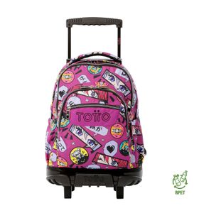 Mochila con ruedas para Niña para laptop 15.4" Renglon Rosado