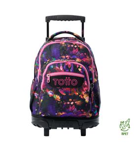 Mochila con Ruedas para Niña para laptop 15.4" Bomper Renglon Morado