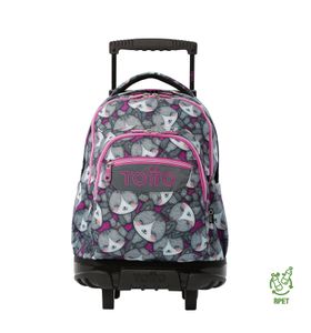Mochila con ruedas para Niña para laptop 15.4" Renglon Gris