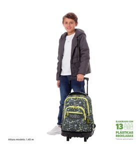 Mochila con ruedas para Niño para laptop 15.4" Renglon Gris