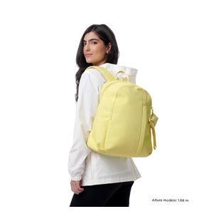 Mochila para laptop 14" Bow mediana Amarillo Mujer