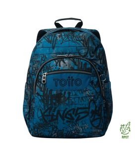 Mochila escolar para laptop 14" Acuarela Azul