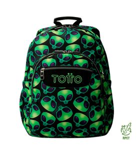 Mochila escolar para laptop 14" Acuarela Verde