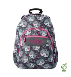 Mochila escolar para laptop 14" Acuarela Gris