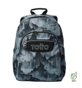 Mochila escolar para laptop 14" Acuarela Gris