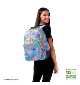 Mochila escolar para laptop 14" Rayol Azul