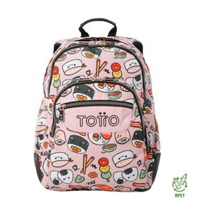 Mochila escolar para laptop 14" Rayol Rosado