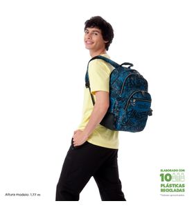Mochila escolar para laptop 14" Rayol Azul
