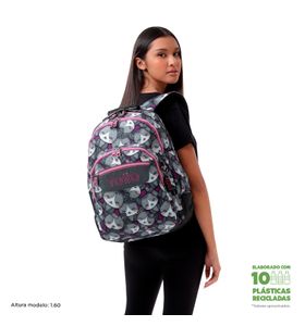Mochila escolar para laptop 14" Rayol Gris