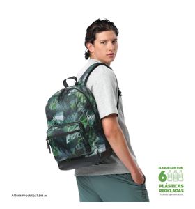 Mochila universitaria para laptop 14" Tocax Verde Hombre