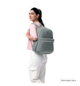 Mochila para laptop 13" Aynatto Gris Mujer