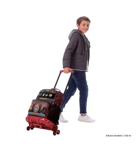 Mochila con 3 ruedas Niño 3 Digibot Grande Rojo