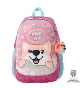Mochila para Niña Doggy Love Grande Rosado