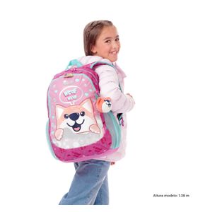 Mochila para Niña Doggy Love Grande Rosado