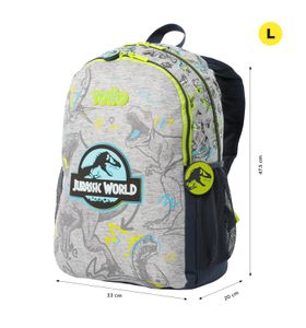 Mochila para Niño Jurassic World  Grande Gris