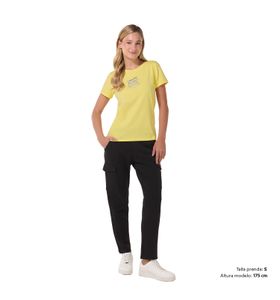 Camiseta Estampada para Mujer Prime Amarilla