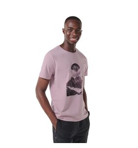 Camiseta Estampada para Hombre Primen Rosada