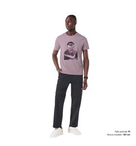 Camiseta Estampada para Hombre Primen Rosada