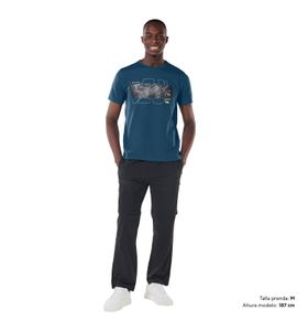 Camiseta Estampada para Hombre Primen Azul