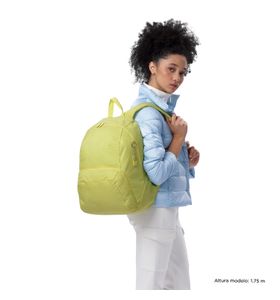 Mochila Universitaria Ometto Amarillo Mujer