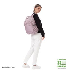 Mochila Universitaria Misisipi Para Laptop 14" Rosado Mujer